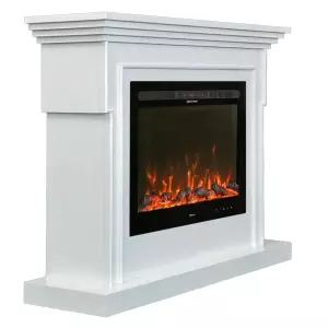 케이파이어 소피아3 전기벽난로 BEF-39BI(3) 맨틀B 포함 세트상품 10색불꽃 장작타는소리 1200x1100