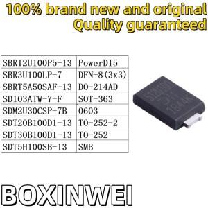 10PCS SBR12U100P5-13 SBR3U100LP-7 SBRT5A50SAF-13 SD103ATW-7-F SDM2U30CSP-7B SDT20B100D1-13 SDT5H100S