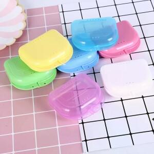 1PCS 치과 교정용 리테이너 틀니 보관 케이스 상자 마우스가드