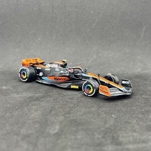 CCA 2023 1:43 McLaren MCL60 포뮬러 레이싱 카 차량 장난감 모델 소년을위한 자동차 놀이 취미