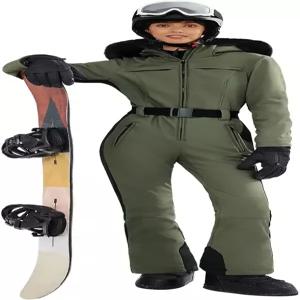 유시파이 여성 스키복 원피스 스노우수트 원시 방수 방풍 스키 재킷 스노보드 스포츠 슬림 점프슈트