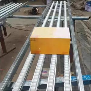 CHENWMZ 경량 중력 롤러 컨베이어 테이블 200cm 무동력 화물 처리 솔루션 효율적인 창고 물류 3슬라이드