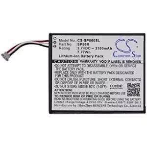 소니 PS Vita 2007 PSV2000 PCH2007용 2100mAh/7.77Wh 교체 배터리 부품 번호 445197101 SP86R에 맞습니다