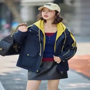 여성용 캐주얼 가을 후드 점퍼 카디건 포켓 기모 빅 원픽3