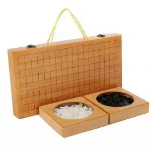 접이식 바둑판 세트 초보자 자석바둑 서랍 취미 중형 오목판 고급 게임 양면 장기판 원목