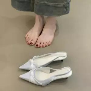 셉띠엠브레 프렌치 여성하이힐 진주선스틸레토 힐 스틸레토 UNO1