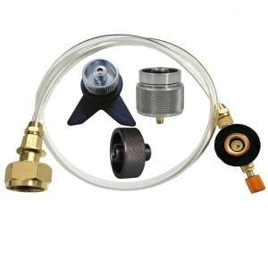 유럽 캠핑 가스통 충전 어댑터 야외 가스레인지 리필 가스탱크 화로 연결기 액세서리