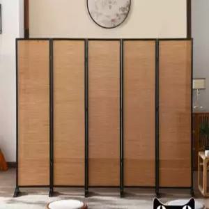 전통 찻집 대나무 파티션 한식당 병풍 가림막 제사 높이 1.8m x 너비 0.5m(패널