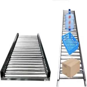 경량 롤러 컨베이어 창고 및 공장용 무동력 스플라이싱 접이식 테이블 50x200CM 효율적인 하역 시스템