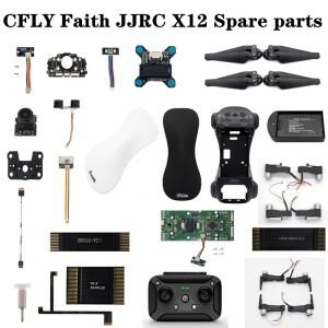 CFLY Faith JJRC X12 RC 드론 호환 스페어 부품 블레이드 GPS 케이블 충전기 암 카메라 원격 제어 풋 프레