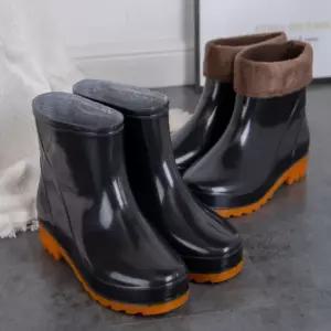 남성 방한부츠 방한장화 밴드바지 겨울장화 안감털 장 블랙