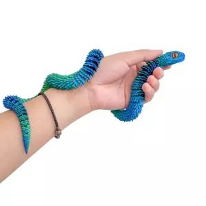 45cm 자유관절 3D입체 모형방울뱀 2개 동물완구 지능개발 체험 전시