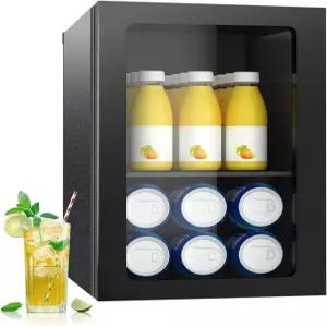 DOGHLY 음료 냉장고 쿨러 0.9 Cu.ft 미니 24캔 수용 가능 솔리드 도어 수동 온도 조절뒷면 탄산음료 맥주