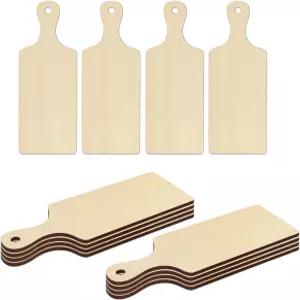 PYD Life 12팩 합판 승화 미니 도마 블랭크 손잡이 9.4 x 3.5 인치 DIY 공예 크리스마스 추수감사절 가정용