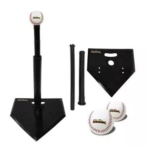 [프로모릭스] 야구 티볼대 높이조절 배팅티 타격연습기 K5+안전야구공 2개 세트