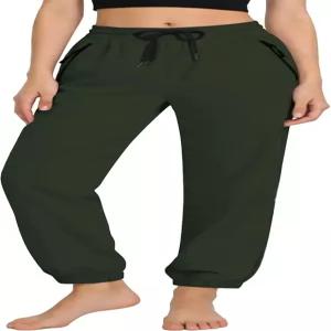 여성용 경량 방수 퀵 드라이 운동용 카고 포켓 팬츠