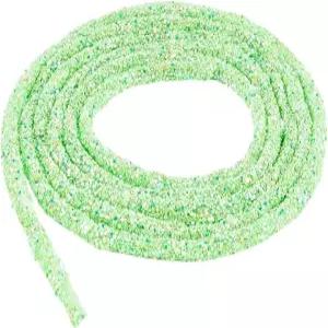 카보디알스 6MM 연두색 글리터 시퀀스 튜브 코드 스파클 라인스톤 스트링 라운드 크리스탈 반짝이는 로프