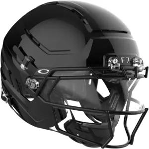 Schutt F7 AiR 엘리트 대표팀 축구 헬멧 버지니아 공대 5성 고등학교용 경량 중형 몰드 글로스 블랙 F7X