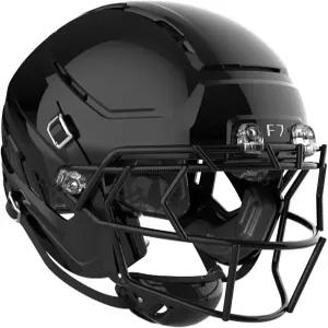 Schutt F7 AiR Varsity 축구 헬멧 버지니아 공대 5성 고등학교용 경량 중형 몰드 글로스 블랙 F7X EGOP III