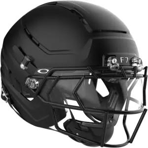 Schutt F7 AiR 엘리트 대표팀 축구 헬멧 버지니아 공대 5성 고등학교용 경량 2배 대형 매트 블랙 F7X EGOP