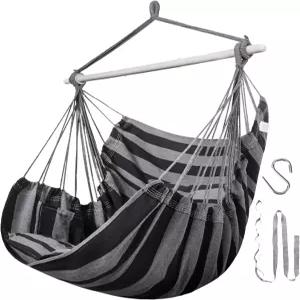 룰라들 해먹 의자 걸이 로프 스윙 침실 실내 실외 최대 무게 500파운드