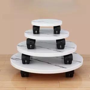 이동식 선풍기 받침대 브랜슨 블랙 제습기 삼각 화분용 바퀴