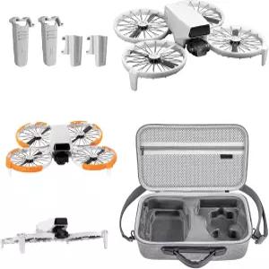 DJI 플립 액세서리 번들 표준 컨트롤러 휴대용 케이스 랜딩 기어 익스텐션 및 드론용 프로펠러 가드 3in1