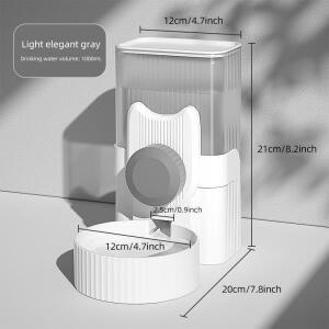 애완 동물 강아지 고양이 자동 디스펜서 음식 물병 그릇 먹이 마시는 개 물 용품