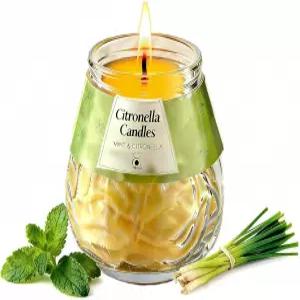 실내외 시트로넬라 캔들 민트 시트로넬라가 함유된 천연 왁스 25시간 이상 지속되는 균형 잡힌 레이어드 향
