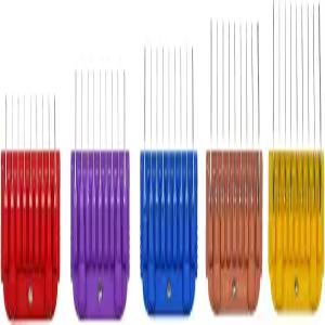 DODAER 프로페셔널 애니멀 스테인리스 스틸 5 컬러 가이드 빗 세트는 Oster A5 월 km10 10 /15 /30 탈착식