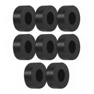 MMETRXITY 8팩 고무 차단 와셔 0.8인치 OD 0.4인치 ID 0.3인치 두꺼운 기계식 방진 패드 가정용 및 자동차