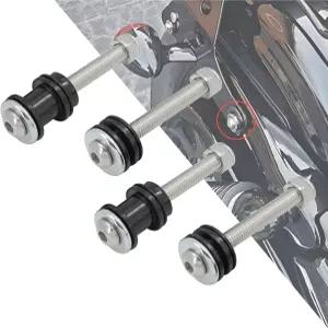 할리 스포츠스터 883 1200 XL 2004 이후용 HDBUBAUS 모터사이클 탈착식 시시 바 등받이 도킹 하드웨어 키트