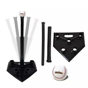 [프로모릭스] 야구 티볼대 K7+안전야구공 1개 세트 높이조절 배팅티 타격연습기