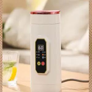 전기 텀블러 가열 여행용 USB 휴대용 캠핑용 끓이는 450ml