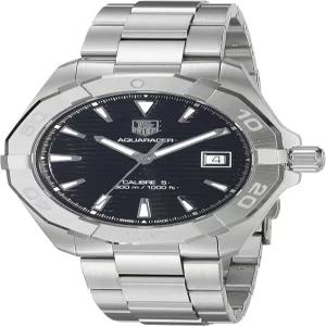 태그 호이어 남성용 WAY2110.BA0928 아쿠아레이서 아날로그 디스플레이 스위스 자동 실버 워치