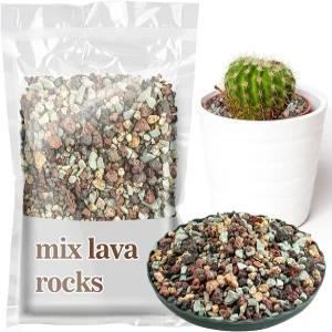 수크 1LB 원예 다육질 과립 토양 암석 분재 혼합 용암 선인장 화분 수정 사항