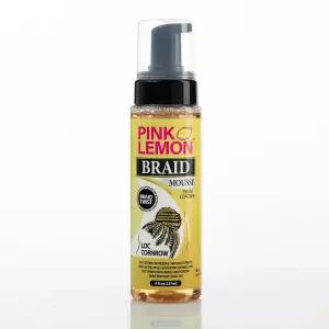 Loc 및 Cornrow 스타일링을 위한 핑크 레몬 브레이드 무스 폼 컨트롤 8 floz