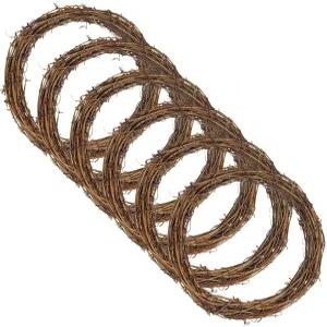 그레이프바인 화환 세트 메리윈딕스 6피스 내추럴 바인 브랜치 크리스마스 DIY 라탄 갈랜드 홀리데이 공예