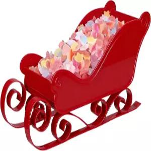 크리스마스 썰매 장식 미니 캔디 트레이 플래터 접시 클래식 썰매를 위한 야외 테이블탑