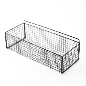 다정한생활 M 강력접착 블랙스틸선반 욕실용 모던인테리어벽반