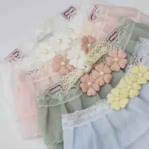 코코아허니 201H 꽃분이쉬폰스카프강아지턱받이 고양이스 용품 꽃받침 강아지스 케이프