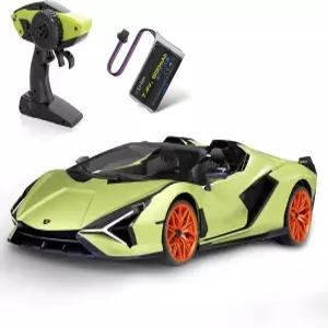 미에벨리 람보르기니 리모컨 자동차 1 12 스케일 람보 Rc 7.4V 900mAh 공식 라이선스 12km/h 고속 장난감
