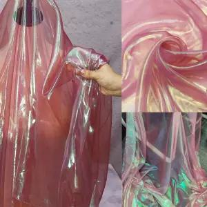 결혼식 할로윈 사진 촬영 장면 배치를 위한 와인 레드 3.3야드 길이의 59인치 와이드 리데센트 오르간자