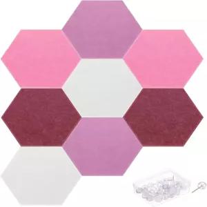 MECCANIXITY 헥사곤 음향 패널 30x26cm B1 방화 방음 폼 30개 벽 장식 홈 스튜디오 사무실용 푸시 핀