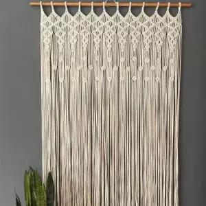 보헤미안 중문대용 레이스 북유럽 주방 창문 가림막커튼 커텐 문발 반창 가림