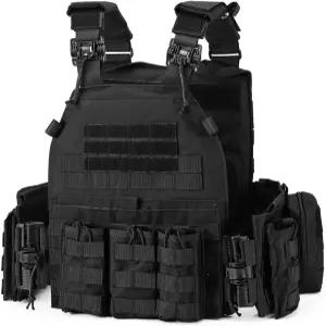 모제토 전술 군용 에어소프트 가중 퀵 릴리스 조절식 모듈식 조끼