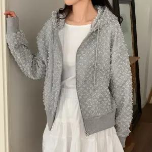 여자 코튼 주머니 벌룬 덤블 2WAY 봄아우터 후드집업