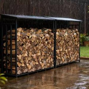 땔감 거치대 장작 철제 스탠드 선반 펜션 별장 대형 나무 보관함 벽난로