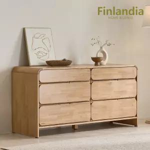 에스딴데 1500 원목 와이드체스트 서랍장[오일/오크]