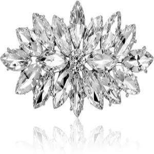 마르퀴즈 라인스톤 코르사지 브로치 핀 빈티지 오스트리아 크리스탈 플라워 잎 부케 클러스터 대형 라펠